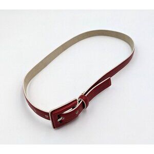 Tre Vero Women's Belt Size Small Red Leather 3/4" Wide